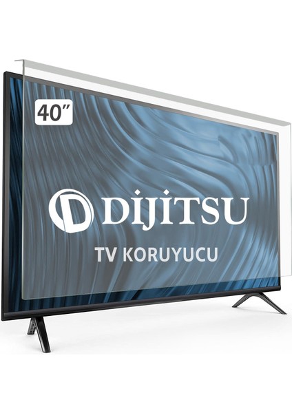 Dıjıtsu 40DS7700 Tv Ekran Koruyucu - Dijitsu 40" Inç Ekran Tv Kırılmaz Koruma Paneli