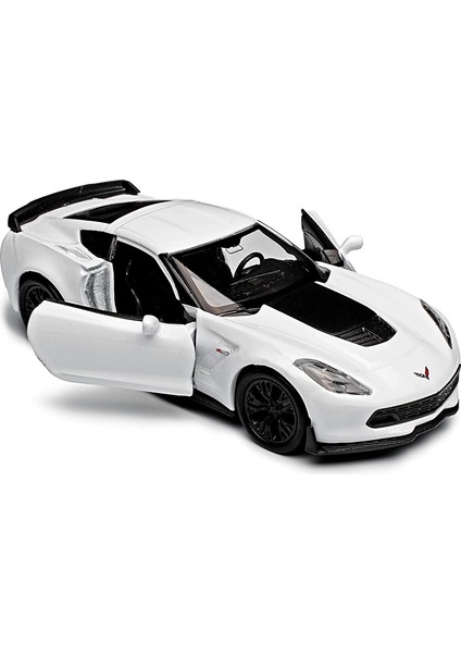 1:38 Welly 2017 Chevrolet Corvette Z06 Beyaz