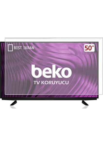 Beko B50 A 800 B Tv Ekran Koruyucu - Beko 50" Inç 126 Ekran Koruma Paneli