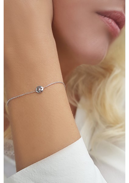 925 Ayar Gümüş Kutup Yıldızı Bileklik