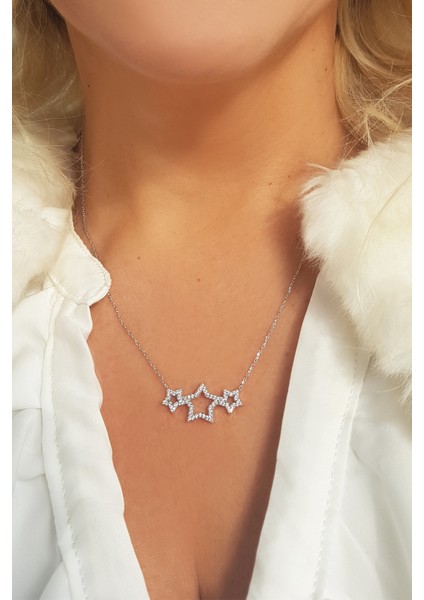 925 Ayar Gümüş Yıldız Kolye