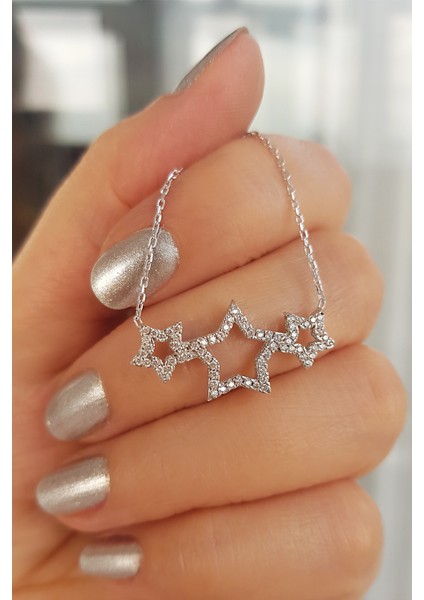 925 Ayar Gümüş Yıldız Kolye fiyatları