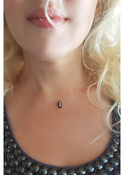 Swarovski Taşlı Gümüş Hayalet Kolye