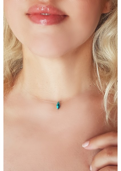 Swarovski Taşlı Gümüş Hayalet Kolye
