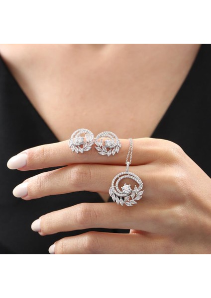 Effective Diamond Markiz Demeti Gümüş Mini Set