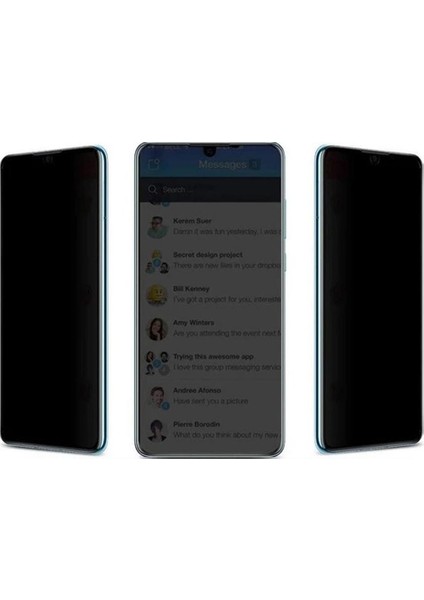 Samsung M32 Hayalet Ekran Koruyucu Tam Kaplayan Gizli Privacy