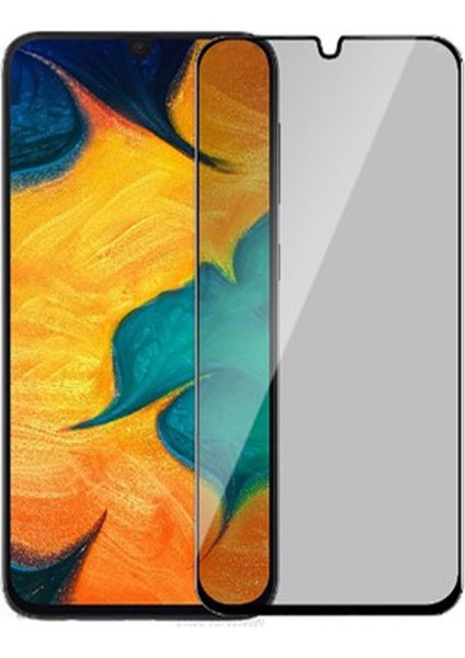 Samsung A30 Hayalet Ekran Koruyucu Tam Kaplayan Gizli Privacy