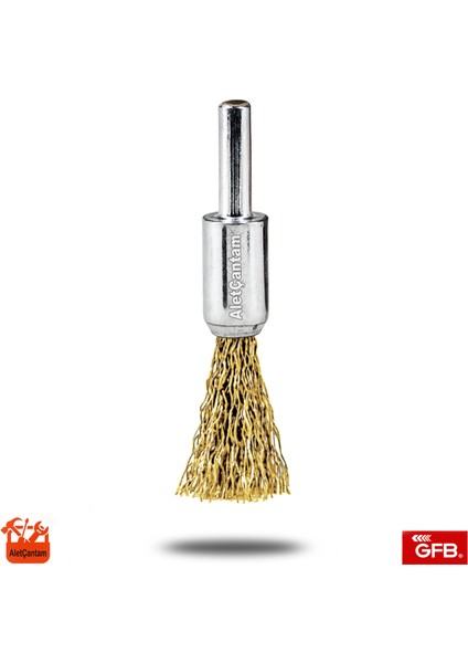 Matkap Tel Fırça Pimli Kalem Fırça 12mm