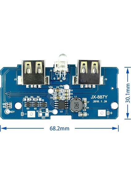 Powerbank Şarj Devresi - 5V 2A Charger Modül