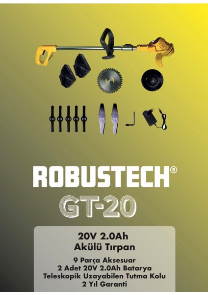 Gt-20 Akülü Tırpan