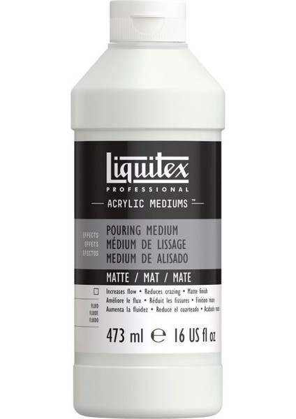 Professional Akrilik Mat Pouring Medyum 473 ml
