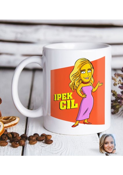 Kişiye Özel The Simpsons Kadın Figürlü Beyaz Kupa Bardak-2