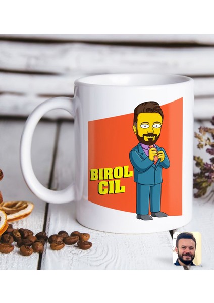 Kişiye Özel The Simpsons Erkek Figürlü Beyaz Kupa Bardak-2