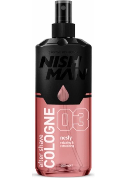 Nish Man After Shave 3 New Nesly 400 Ml