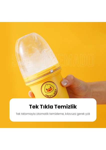 300 ml USB Şarj Edilebilir Sevimli Taşınabilir Mini Blender - Sarı (Yurt Dışından)