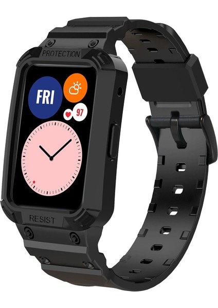 Jsm Tpu Huawei Için Watch Band Watch Fit / Honor Watch Es Siyah (Yurt Dışından)