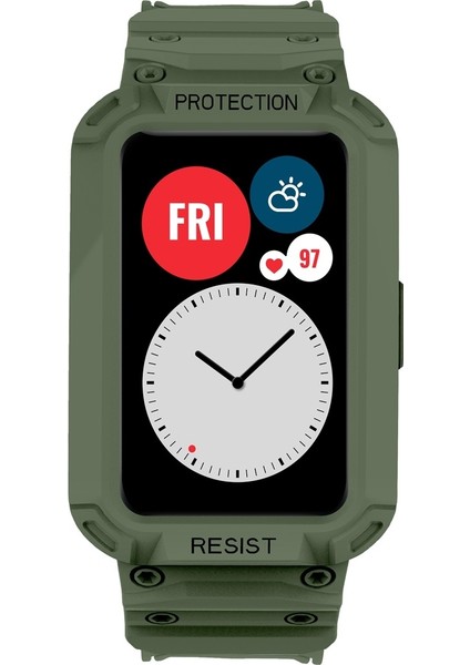 Jsm Tpu Huawei Için Watch Band Watch Fit / Honor Watch Es Ordu Green (Yurt Dışından) fırsatları