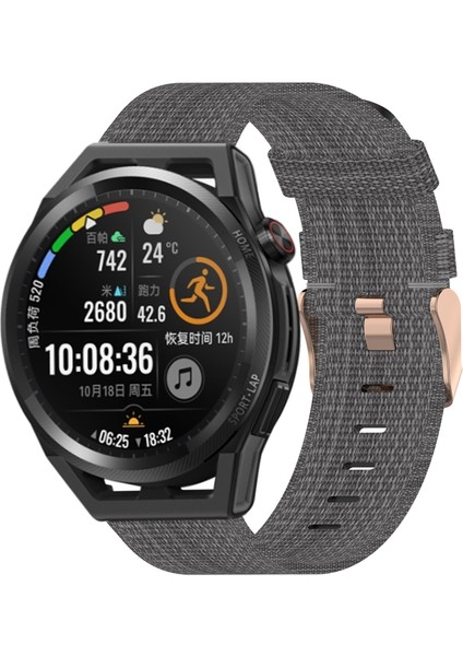 Huawei Watch Için Gt Runner 22MM Naylon Dokuma Gözetleme Bandı Dark Gri (Yurt Dışından) modelleri