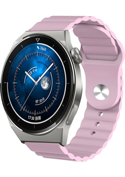 Huawei Watch Için Gt3 Pro 43MM 20MM Oluklu Silikon Saat Bandı Pembe (Yurt Dışından) modelleri