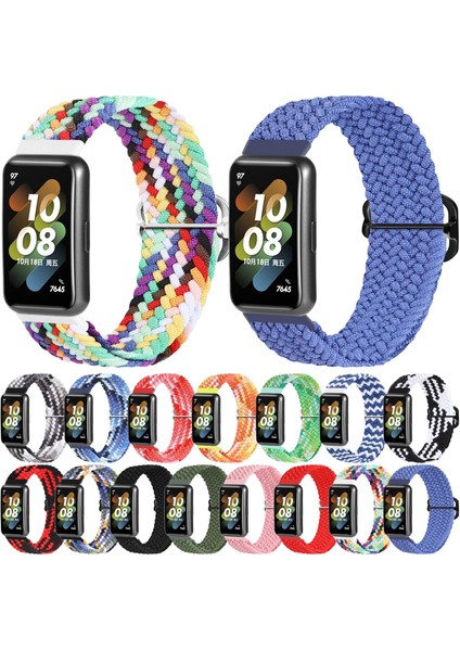 Huawei Band 7 Naylon Örgülü Buckle Watch Band Mavi (Yurt Dışından) fiyatları