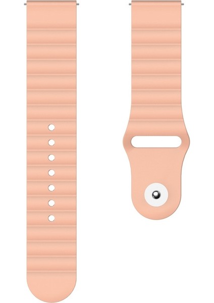 Huawei Watch Için Gt3 Pro 43MM 20MM Oluklu Silikon Saat Bandı Kum Pembesi (Yurt Dışından) fiyatları