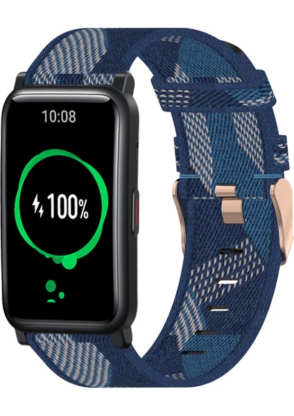 Honor Watch Es 20MM Naylon Dokuma Watch Band Mavi (Yurt Dışından) modelleri