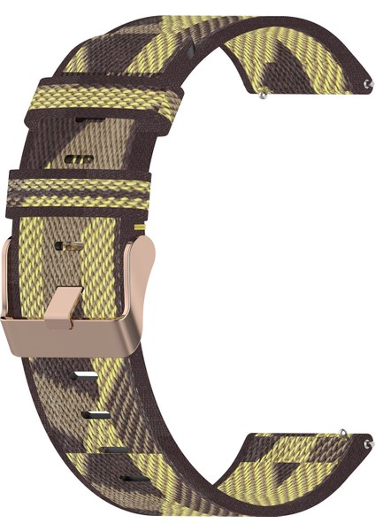 Honor Watch Es 20MM Naylon Dokuma Watch Band Sarı (Yurt Dışından)