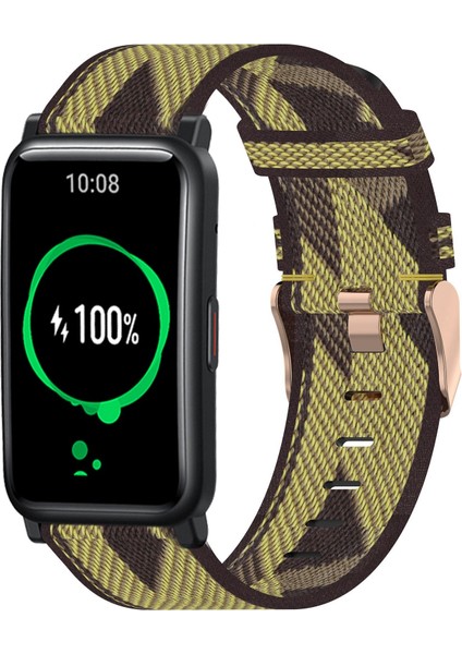 Honor Watch Es 20MM Naylon Dokuma Watch Band Sarı (Yurt Dışından) modelleri
