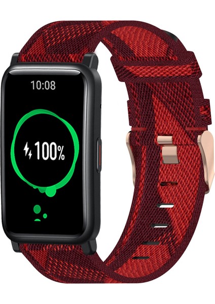 Honor Watch Es 20MM Naylon Dokuma Watch Band Kırmızı (Yurt Dışından) modelleri