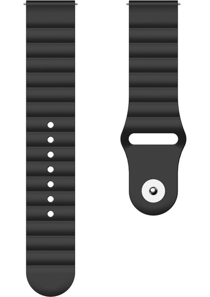 Onur Izle Es 20MM Oluklu Silikon Saat Bandı Siyah (Yurt Dışından) fiyatları