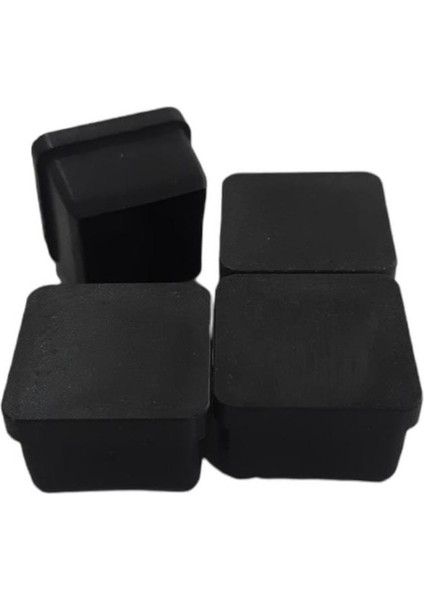 Profil Iç Ayak Tapası Plastik Siyah 30x30 Mm 4 Lü