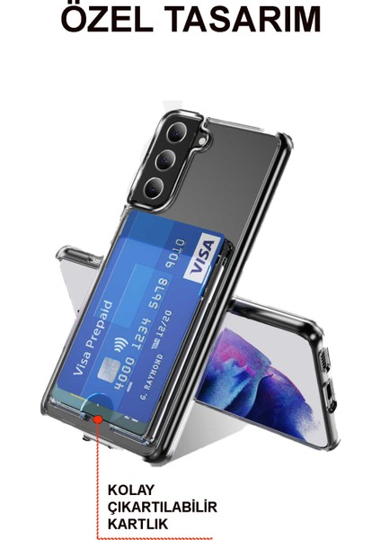 Samsung Galaxy Note 20 Ultra Kapak Kartlıklı Sararmaz Sert Silikon Kılıf fiyatları