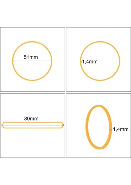 80MM Kauçuk Paket Ambalaj Lastiği 5.000 Adet