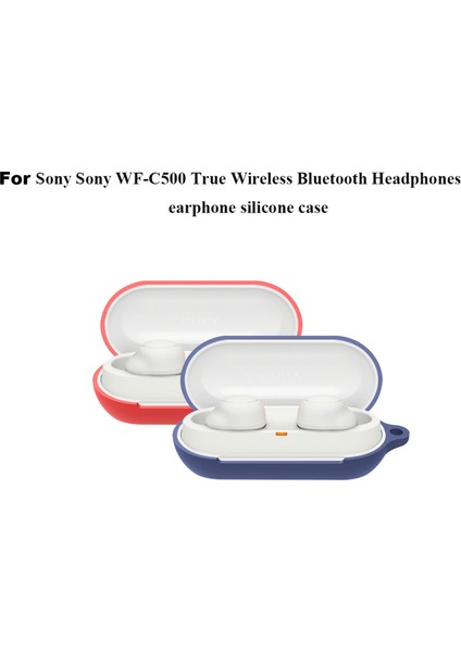 Sony WF-C500 Siyah Için Bluetooth Kulaklık Silikon Kılıf (Yurt Dışından)