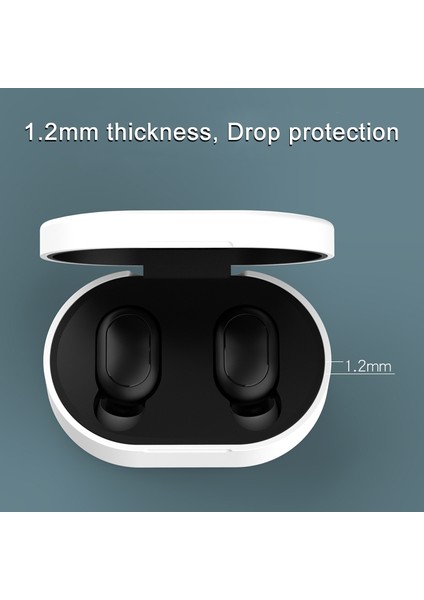 Redmi Airdots Için Bluetooth Kulaklık Silikon Kasa Gece Mavisi (Yurt Dışından)