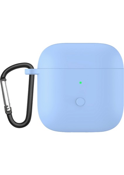 Redmi Tomurcukları Için Sıvı Silikon Tek Parçalı Kulaklık Kasası 3 Gök Mavisi (Yurt Dışından)