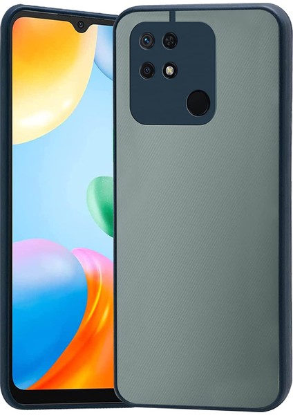 Xiaomi Redmi 10C London Serisi Darbeye Dayanıklı Kılıf - Buzlu Mavi