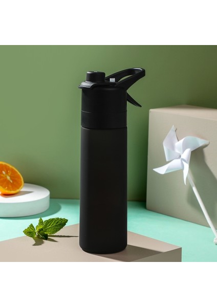 501-600ML Sprey Su Kupası Açık Hava Spor Şişesi Siyah (Yurt Dışından)