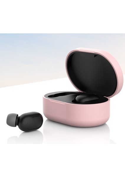 Redmi Airdots Açık Pembe Için Bluetooth Kulaklık Silikon Kılıf (Yurt Dışından)
