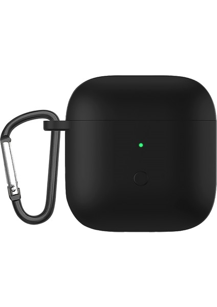 Redmi Buds Için Sıvı Silikon Tek Parçalı Kulaklık Kasası 3 Siyah (Yurt Dışından)