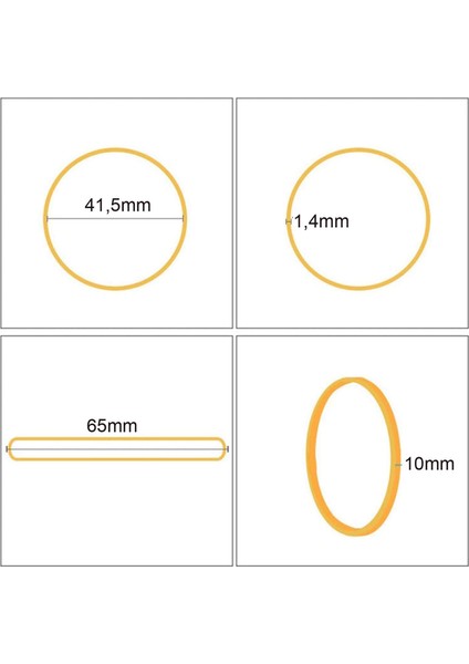 65X10MM Geniş Kauçuk Paket Ambalaj Lastiği 100 Adet