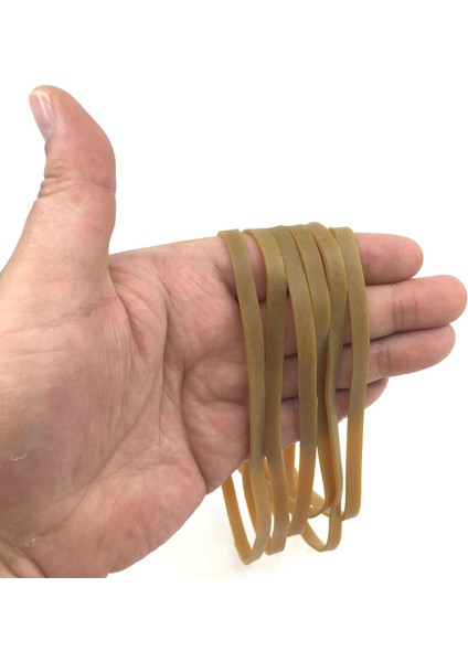 180X6MM Geniş Kauçuk Paket Ambalaj Kasa Lastiği 500 Adet