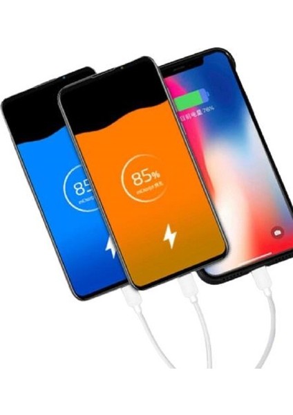 3in1 To Usb Micro Lightning Type-C 18W Şarj Cihazı İphone Samsung Xiaomi Huawei Uyumlu Şarz Aleti