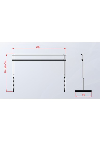 BL-005 Bale Barı Yükseklik Ayarlı Bale Barı Siyah indirimleri