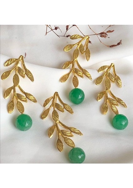 Akik Küpe/cornelian Earring