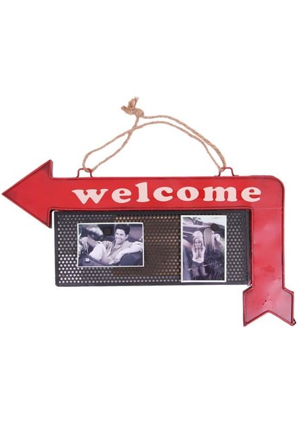 Dekoratif Metal Kapı Yazısı Yön Tabelası Çerçeveli Hediyelik