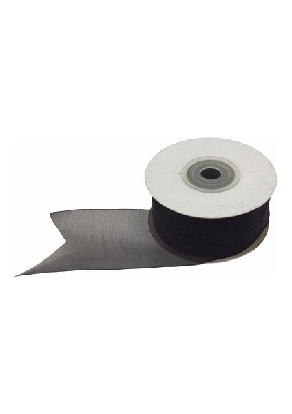 Organze Kurdele 06 mm (25 Mt) Siyah