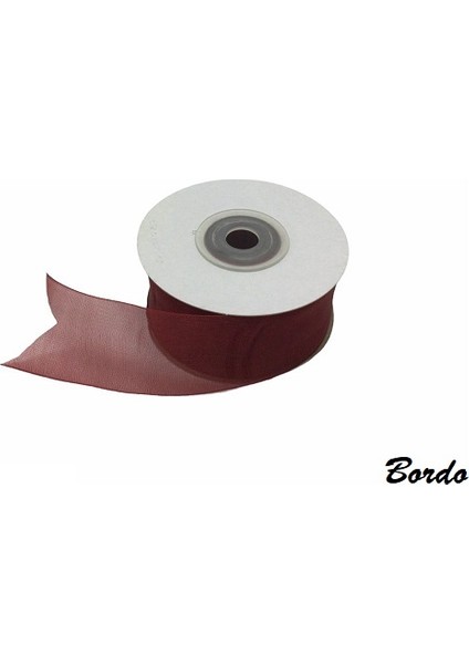 Erdal Ticaret Organze Kurdele 1 mm 25 mt Bordo