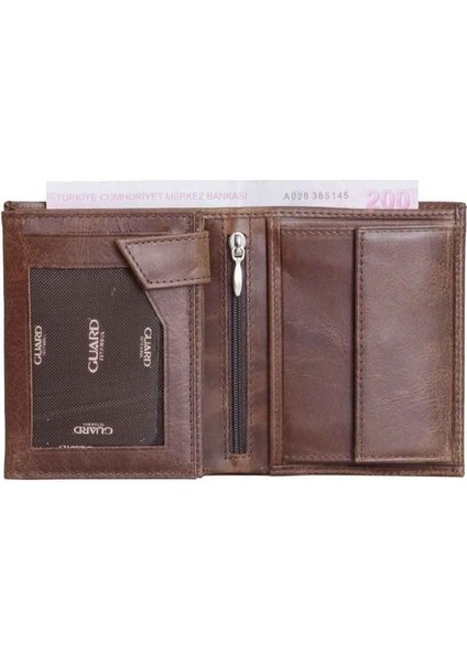 Çok Bölmeli Dikey Antik Kahverengi Deri Erkek Cüzdanı fiyatları