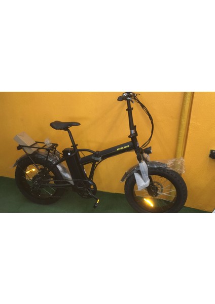 E-Folding F2 17 Kadro 1x7 Vites 20 Jant Fat Bike (Siyah-Sarı)